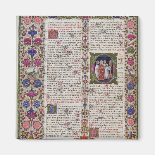 Verlichtingspagina uit het boek Psalms Magneet (Voorkant)