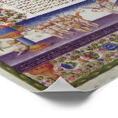 Verlichtingspagina uit het boek Psalms Poster (Hoek)