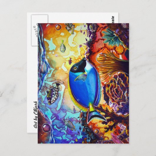 Verlichtingsreef van het eiland CBjork Briefkaart (Voorkant / Achterkant)