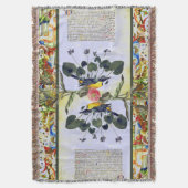 Verlichtingsreflecties Bleek blauw Deken (Voorkant Verticaal)