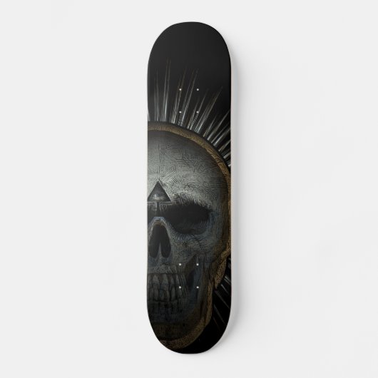 Verlichtingsschedelmeeuw Skateboard (Voorkant)