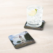 Verlichtingsset met vuursteentje, van 6 kunststof  bier onderzetter (Rechterzijde)