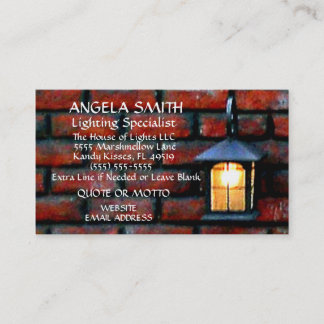 verlichtingsspecialist visitekaartje