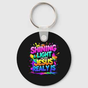 Verlichtingsstation vbs kerk aanbidding souvenir sleutelhanger