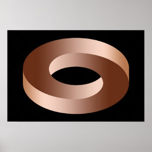 Verlichtingssterkte draaiende ring poster