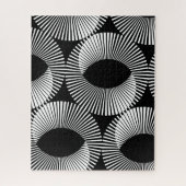 Verlichtingssterkte zwarte en witte geometrische D Legpuzzel (Verticaal)