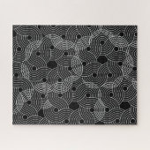 Verlichtingssterkte zwarte en witte spiraal legpuzzel (Horizontaal)