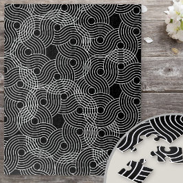 Verlichtingssterkte zwarte en witte spiraal legpuzzel