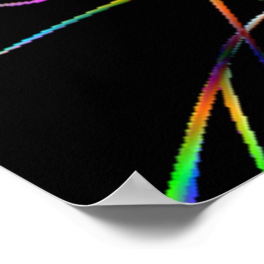 Verlichtingsstrikafdruk Poster (Hoek)