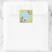 Verlichtingsstudie Gepersonaliseerde boekschotscho Vierkante Sticker (Tas)