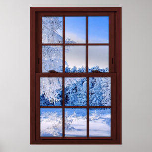 Verlichtingsvenster van Fake Faux - versnipperde s Poster