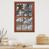 Verlichtingsvenster van FakeOminous White Flower B Poster (Keuken)