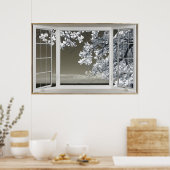 Verlichtingsvenster van het fake venster - Omineus Poster (Keuken)