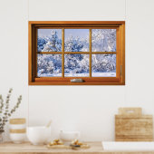 Verlichtingsvenster van het venster Fake - vers sn Poster (Keuken)