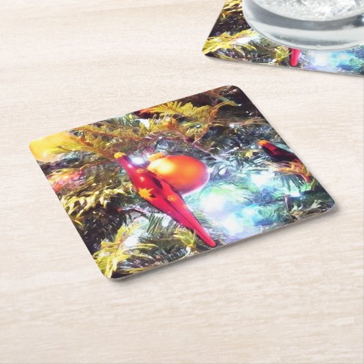 Verlichtingsversieringen Kartonnen Onderzetters (Schuin)