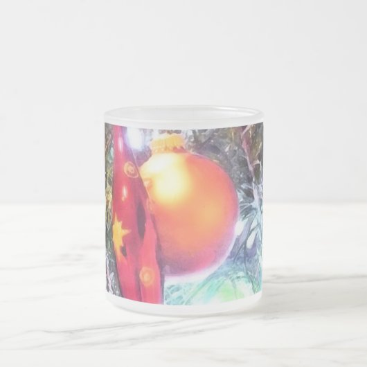 Verlichtingsversieringen Matglas Koffiemok (Center)