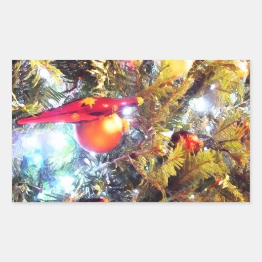 Verlichtingsversieringen Rechthoekige Sticker (Voorkant)