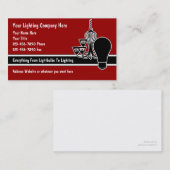 VerlichtingsVisitekaartjes Visitekaartje (Voorkant / Achterkant)