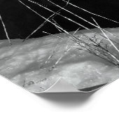 Verlichtingsvuurtoren voor zwarte en witte portlan poster (Hoek)