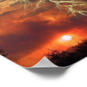 Verlichtingszonsondergang Poster (Hoek)