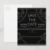 verlichtminati sparen de datum aankondigingskaart (Voorkant / Achterkant)