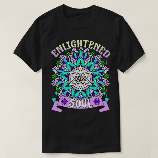 Verlichtte sol Spirit spiritualiteit Mandala Zen D T-shirt (Design voorkant)