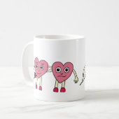 Verliebte Herzen Koffiemok (Voorkant links)