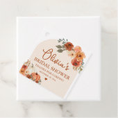 Verliefd Boho Pompoen Bruidsfeest Favor Tag Bedankjes Labels (In situ)