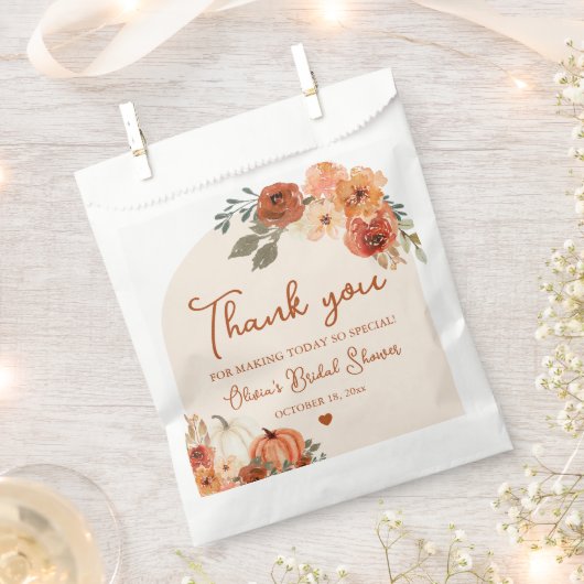 Verliefd Boho Pompoen Bruidsmeisjes Dank Je Bedankzakje (Geknipt)