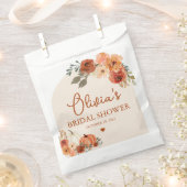 Verliefd Boho Terracotta Pompoen Bruiloft Feest Bedankzakje (Geknipt)