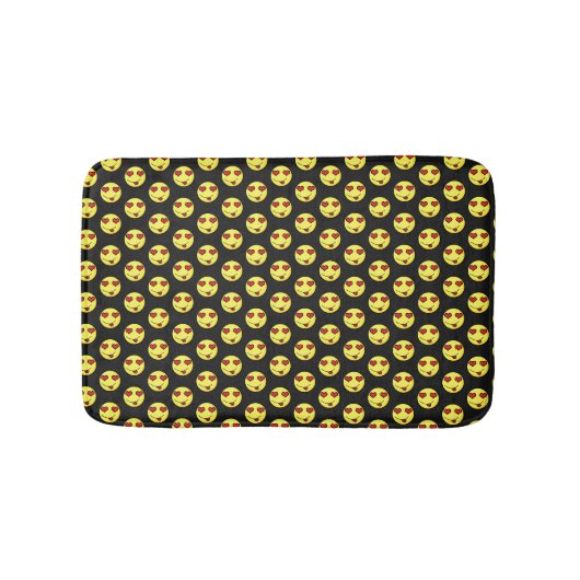 Verliefd emoji badmat (Voorkant)