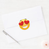 Verliefd Emoji Classic Sticker (Envelop)