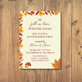 Verliefd geworden herfst verlaat Herfst Housewarmi Kaart