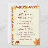 Verliefd geworden herfst verlaat Herfst Housewarmi Kaart (Voorkant)