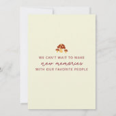 Verliefd geworden herfst verlaat Herfst Housewarmi Kaart (Achterkant)