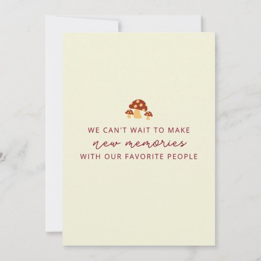 Verliefd geworden herfst verlaat Herfst Housewarmi Kaart (Achterkant)