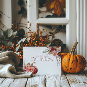 Verliefd in de herfst | Trouwembleem herfstbloesem Kaart
