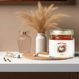 Verliefd in de pompoenlandelijke rustieke bruidsdo ronde sticker