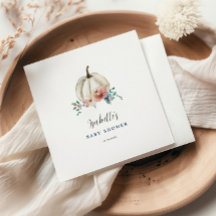 Verliefd op Bloemige Pompoen Baby Shower