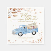 Verliefd op Boy Herfst Baby shower Servet (Voorkant)