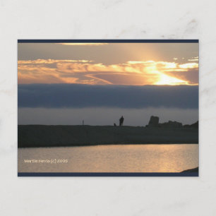 Verliefd op Carmel   Blue Beach Song™-Briefkaart Briefkaart