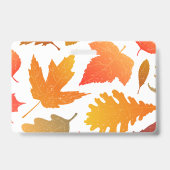 Verliefd op de herfst – Cozy bladpatroon Badge (Achterkant)