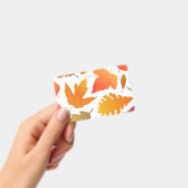 Verliefd op de herfst – Cozy bladpatroon Badge (Handheld)