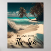 Verliefd op de Zee | Tropische Kunst Poster (Voorkant)