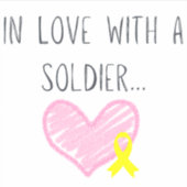 Verliefd op een soldaat sticker (Voorkant)