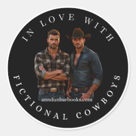 Verliefd op fictieve cowboys sticker