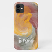 Verliefd op Franse herfstverf Waterverf wervelinge Case-Mate iPhone Case (Achterkant)