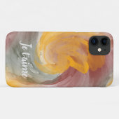 Verliefd op Franse herfstverf Waterverf wervelinge Case-Mate iPhone Case (Achterkant (horizontaal))