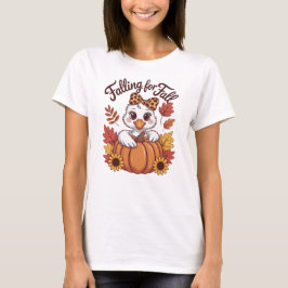 Verliefd op Herfst Cute Eend T-shirt
