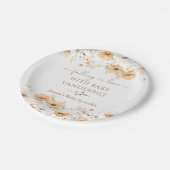 Verliefd op Herfst Wildflower Baby shower Papieren Bordje (Gekanteld)